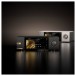 Eversolo DMP-A6 Master Edition Gen 2 Streaming Music Player, Black - pair with blurred reflection.