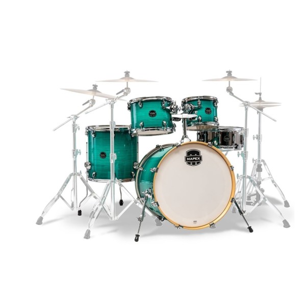 Mapex Armory 22'' Rock Fusion 5pc Shell Pack w/Bag Set, Jade Stone Burst