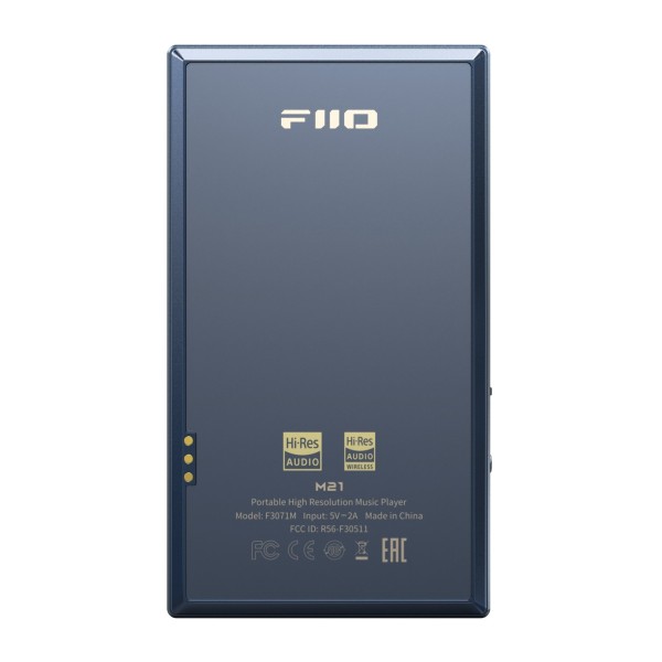 FiiO M21 Digital Audio Player, Blue - Rear view