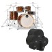 Mapex Armory 22'' Rock Fusion 5pc Shell Pack w/Bag Set, Roasted Chestnut