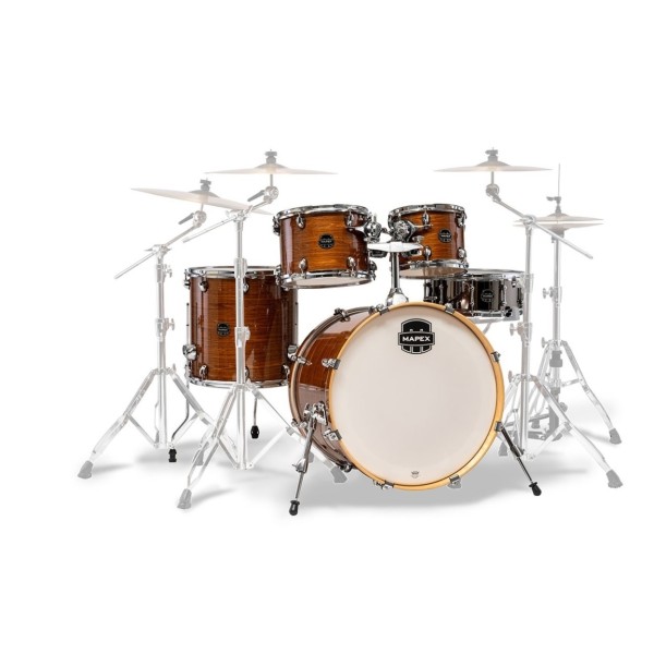 Mapex Armory 22'' Rock Fusion 5pc Shell Pack w/Bag Set, Roasted Chestnut