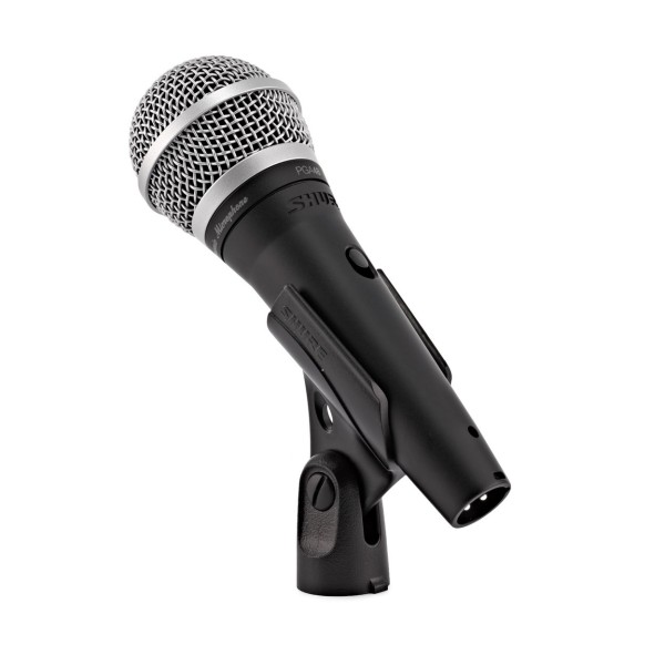 Shure PGA48 Dynamic Vocal Microphone Bundle, Mounted on Clip
