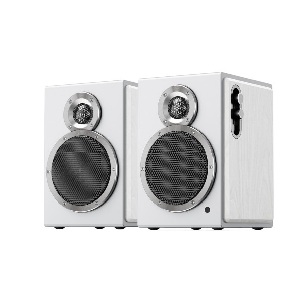 FiiO SA1 Desktop Active Speaker, White - main pair 