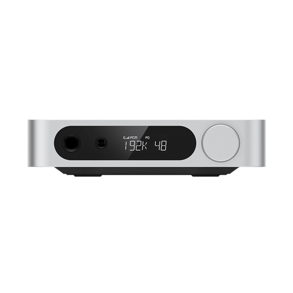 FIIO K11 Compact Desktop R2R DAC and Headphone Amplifier, Silver - Front panel and dials