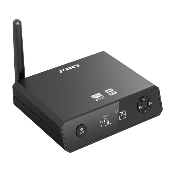 FiiO BR13 Compact Hi-Res Bluetooth Receiver - top angle 
