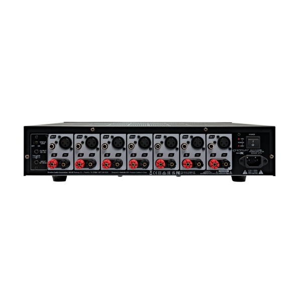 Emotiva BasX A7+ Power Amplifier, Black - Rear view
