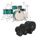 Mapex Armory 22'' LA Fusion 6pc Shell Pack w/Bag Set, Jade Stone Burst
