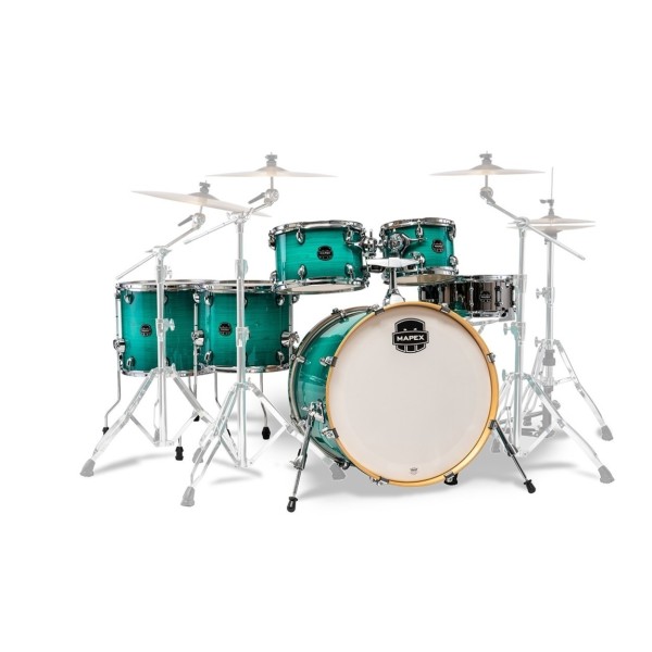 Mapex Armory 22'' LA Fusion 6pc Shell Pack w/Bag Set, Jade Stone Burst
