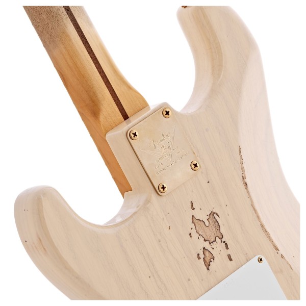 Fender Custom Shop Limited 70th Anniversary 1954 Stratocaster Relic, Vintage Blonde - body back 