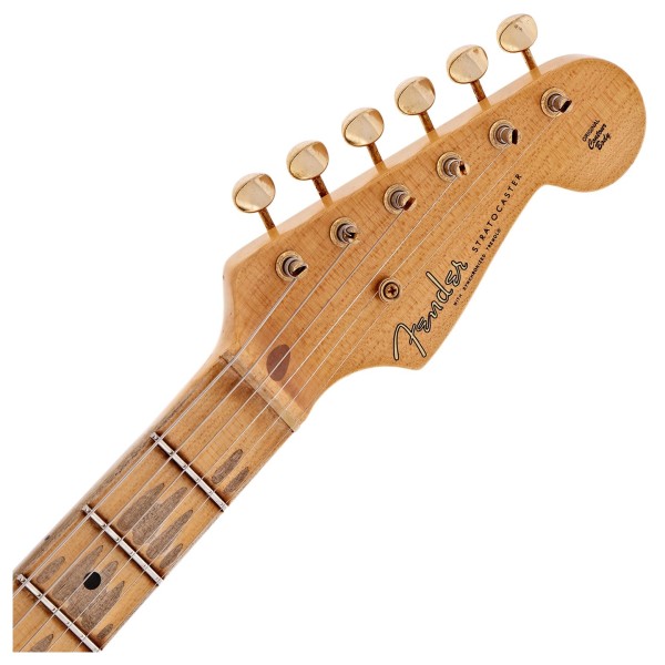 Fender Custom Shop Limited 70th Anniversary 1954 Stratocaster Relic, Vintage Blonde - headstock 