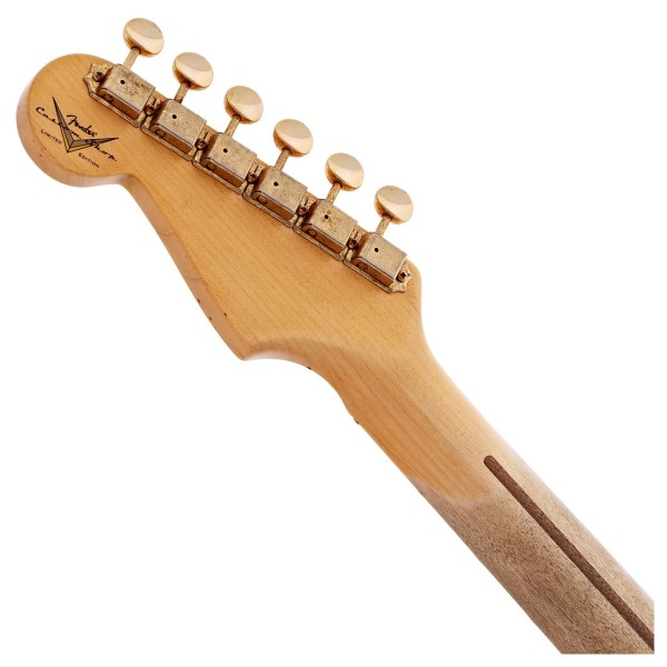 Fender Custom Shop Limited 70th Anniversary 1954 Stratocaster Relic, Vintage Blonde - headstock back 
