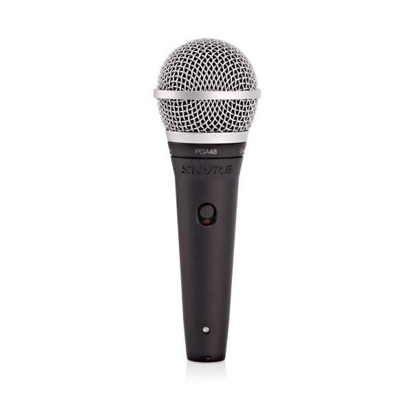 Shure PGA48 Dynamic Vocal Microphone Bundle, Front View