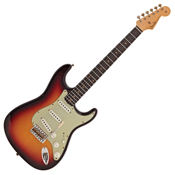Fender Custom Shop 1960 Stratocaster Journeyman Relic, Aged Chocolate 3 Colour Sunburst #R135693 - front 