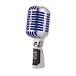 Shure Super 55 Deluxe Vocal Microphone, Left Angle