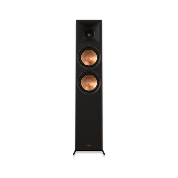 Klipsch RP-6000F MKII Floorstanding Speakers (Pair), Walnut front view with tweeter and woofer
