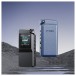 FiiO BTR17 Flagship Bluetooth Headphone Amplifier - Black and Blue, front and back