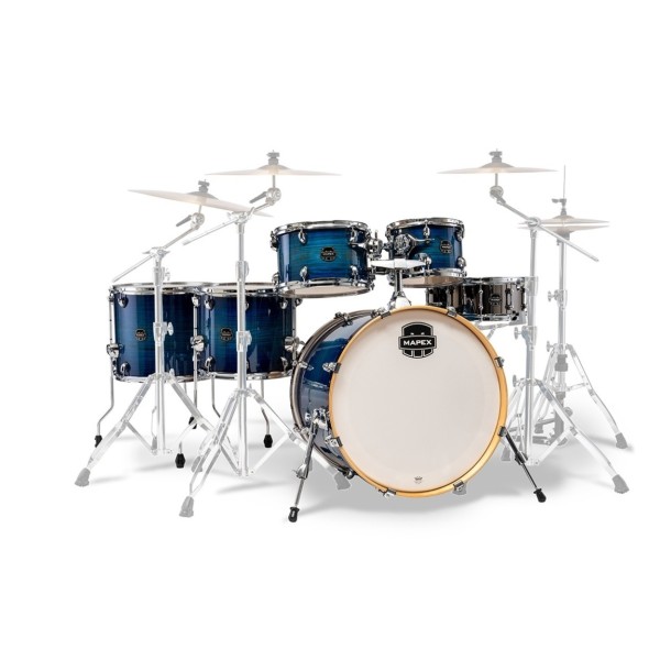 Mapex Armory 22'' LA Fusion 6pc Shell Pack w/Bag Set, Blue Wave Burst