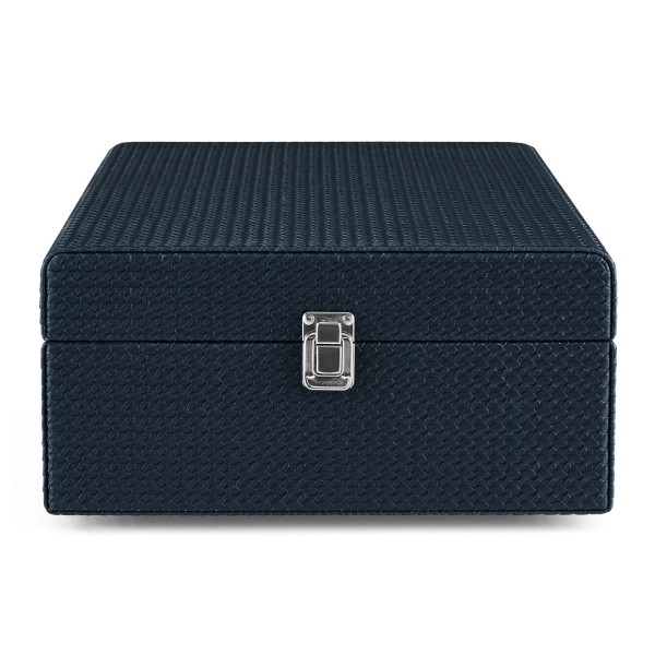 Crosley Voyager Portable Turntable with Bluetooth Out, Navy - Closed