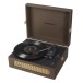 Crosley Voyager Portable Turntable with Bluetooth, Cocao - Main Angled
