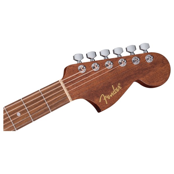 Fender California Standard Monterey, Spruce Top, Black - headstock 