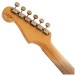 Fender Custom Shop 1963 Stratocaster Super Heavy Relic, White over 3 Tone Sunburst - headstock back 