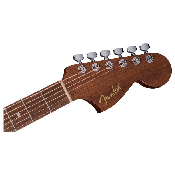 Fender California Standard Monterey, Sapele Top, Natural Sapele - headstock 