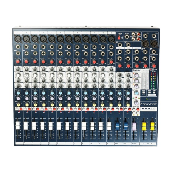 Soundcraft EFX12 Mixer with Lexicon FX, Control Panel