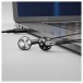 FiiO FF1 Beryllium-plated Driver Earbud with Detachable Cable, Black - lifestyle next to mac