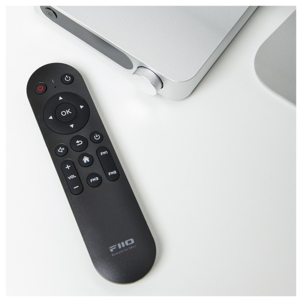 FiiO SR11 Desktop Streaming Music Receiver, Silver - Remote control