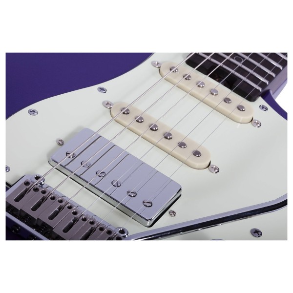 Schecter Nick Johnston Traditional 10th Anniversary HSS, Atomic Violet - pickups 