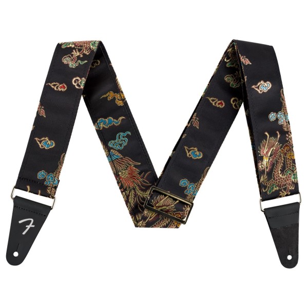 Fender Satin Dragon Strap, Black - main 