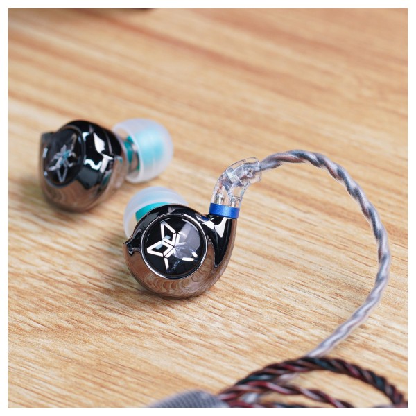 FiiO FH11 Carbon Based Diaphragm In Ear Monitors - Lifestyle image, cable reattached