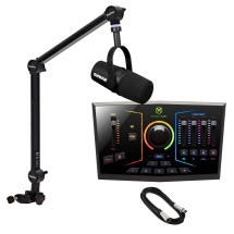 M-AUDIO M-GAME DUAL and Shure MV7X Streaming Bundle