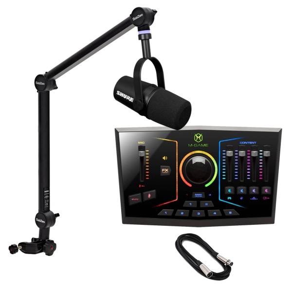 Shure MV7X and M-GAME Solo Streaming Bundle - Full Bundle