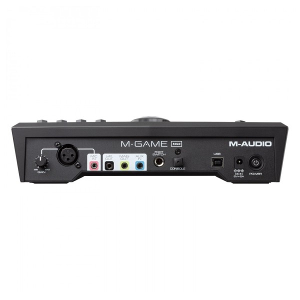 M-AUDIO M-GAME Solo USB Streaming Gaming Audio Interface - Rear
