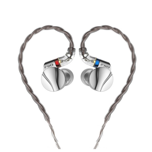 FiiO FD15 In-Ear Monitors, Silver - rear profile 