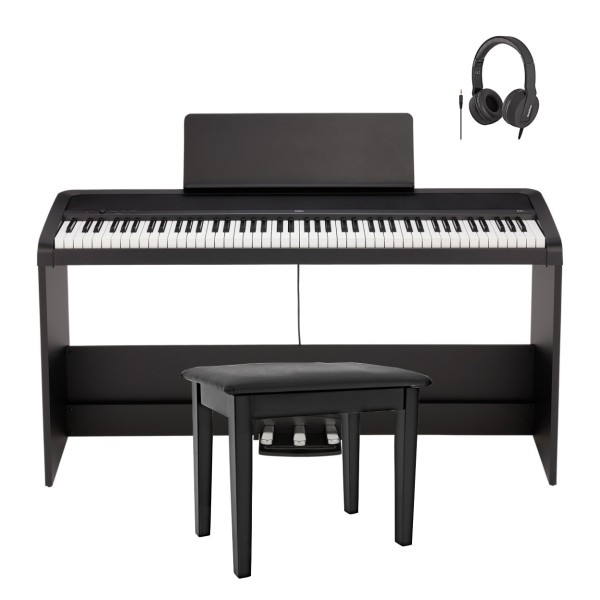 Korg B2+ Digital Piano with Stand Package, Black