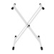 X-Frame Double Braced Keyboard Stand, White by Gear4music