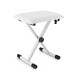 Adjustable Keyboard  Piano Bench by Gear4music, White