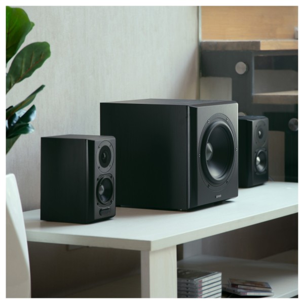 Edifier S351DB 2.1 Active Bluetooth Multimedia Speaker System, Black - Lifestyle image