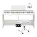 Korg B2+ Digital Piano with Stand Package, White