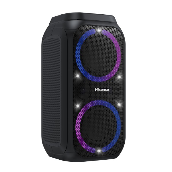 Hisense Party Rocket 160 Bluetooth Loudspeaker - strobes on 