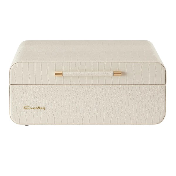 Crosley Mercury Turntable, Cream Croc - Front Closed