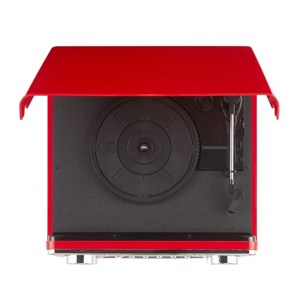 Crosley Powel 7-in-1 Bluetooth Record Player, Red - Top