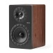 Elipson Prestige Facet II 6B Bookshelf Speakers (Pair), Black Matt / Walnut - Angled view, no grille