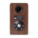 Elipson Prestige Facet II 6B Bookshelf Speakers (Pair), Black Matt / Walnut - Rear view and cable terminals