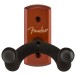 Fender Essentials Guitar Wall Hanger, Rosewood - front facing