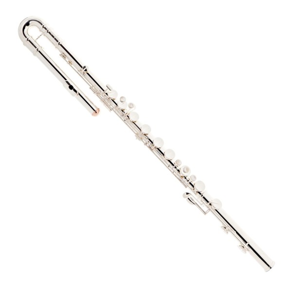Trevor James Performer Bass Flute, Silver Lip & Riser