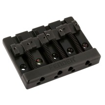 Fender HiMass 4-String Bass Bridge Assembly With Zinc Saddles, Black