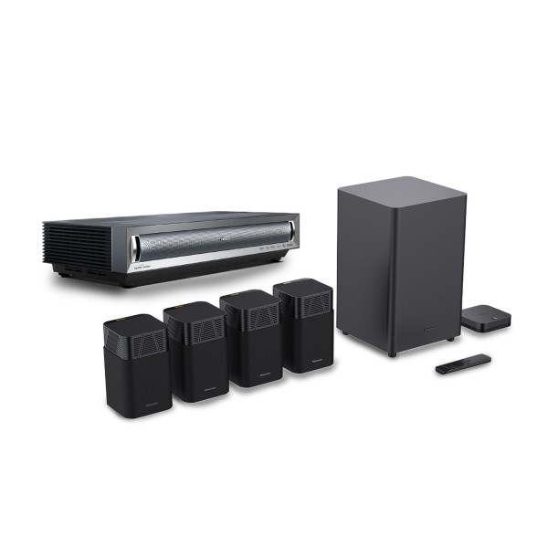 Hisense PX3 PRO 4K Ultra Short Throw Laser Projector with HT Saturn 4.1.2 Sound System & Free Gift - main bom image